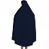 Free size jilbab with nose piece- Navy Blue